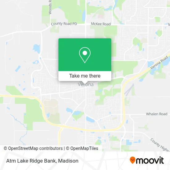 Atm Lake Ridge Bank map
