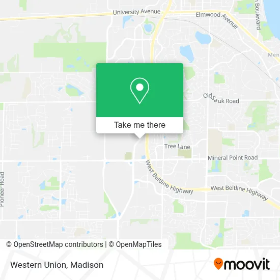 Western Union map