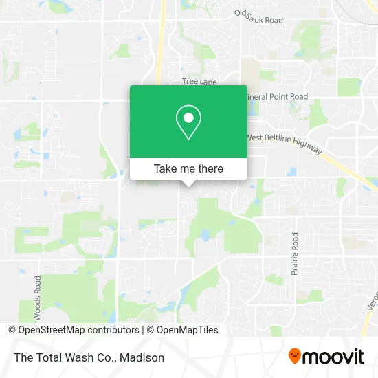 The Total Wash Co. map