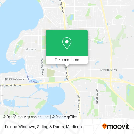 Feldco Windows, Siding & Doors map