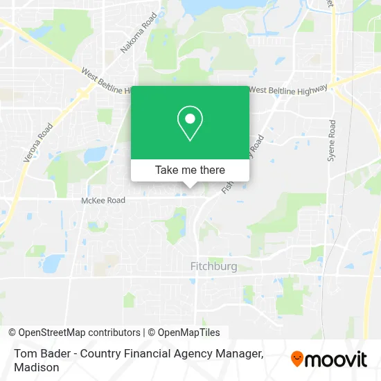 Tom Bader - Country Financial Agency Manager map