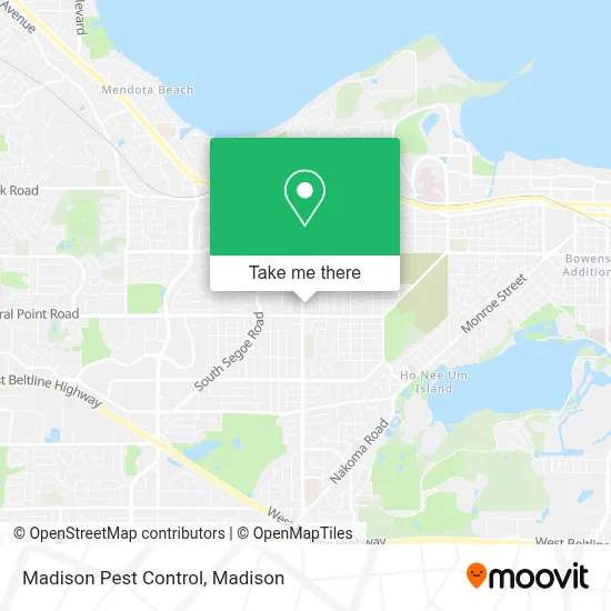 Madison Pest Control map