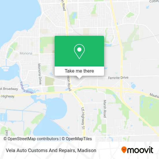 Vela Auto Customs And Repairs map