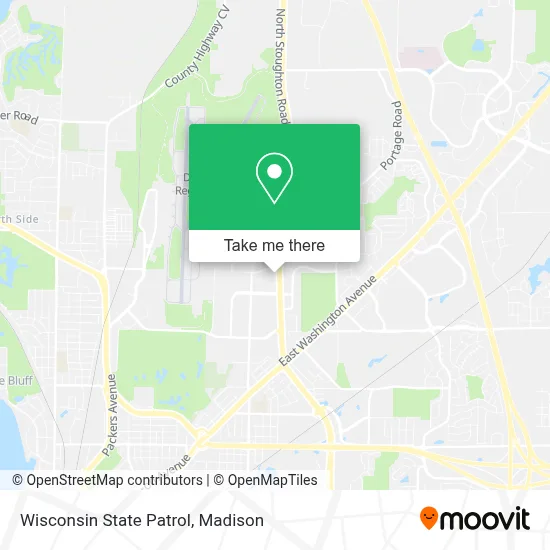Wisconsin State Patrol map