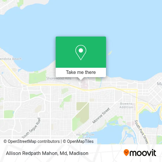 Allison Redpath Mahon, Md map