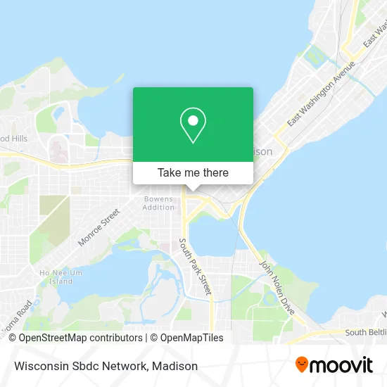 Wisconsin Sbdc Network map