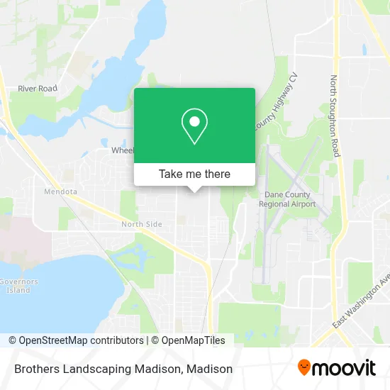 Brothers Landscaping Madison map