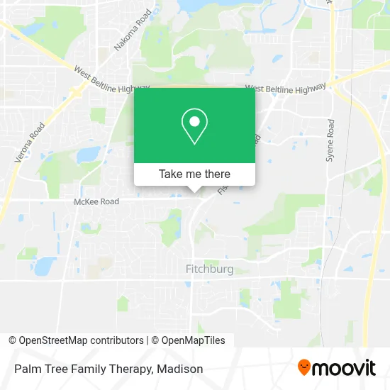 Palm Tree Family Therapy map