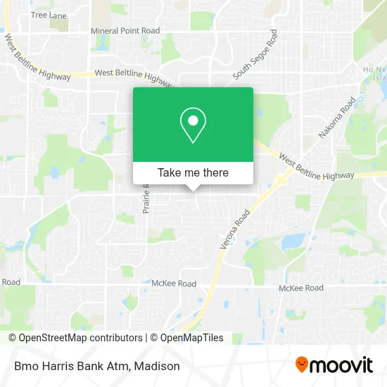 Bmo Harris Bank Atm map