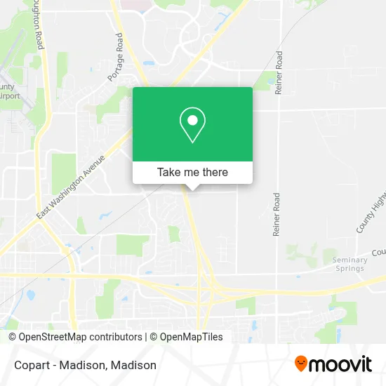 Copart - Madison map
