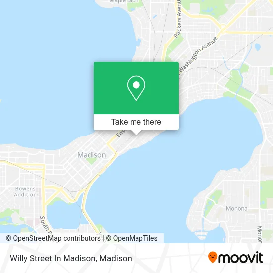 Willy Street In Madison map