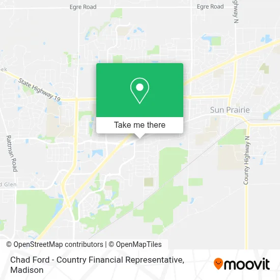 Chad Ford - Country Financial Representative map