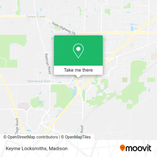 Mapa de Keyme Locksmiths