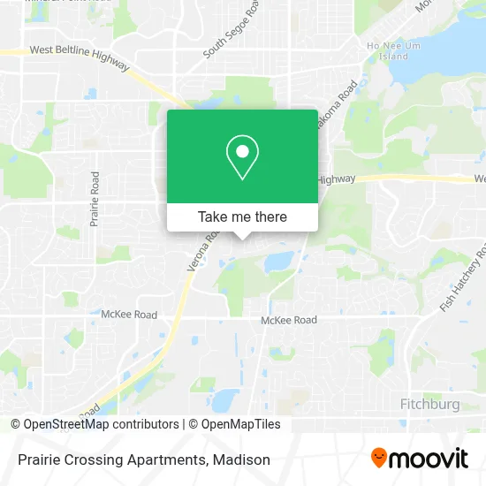 Prairie Crossing Apartments map