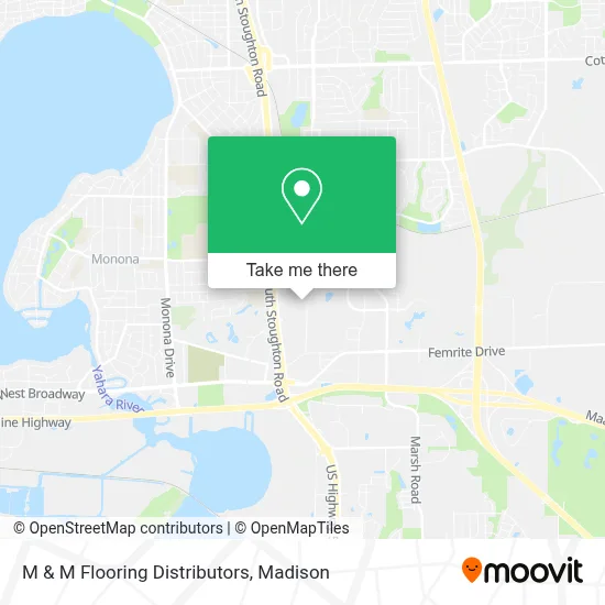 M & M Flooring Distributors map