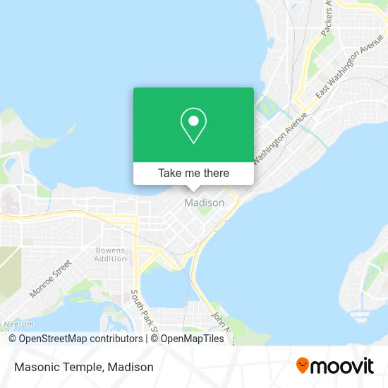 Masonic Temple map