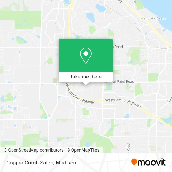 Copper Comb Salon map