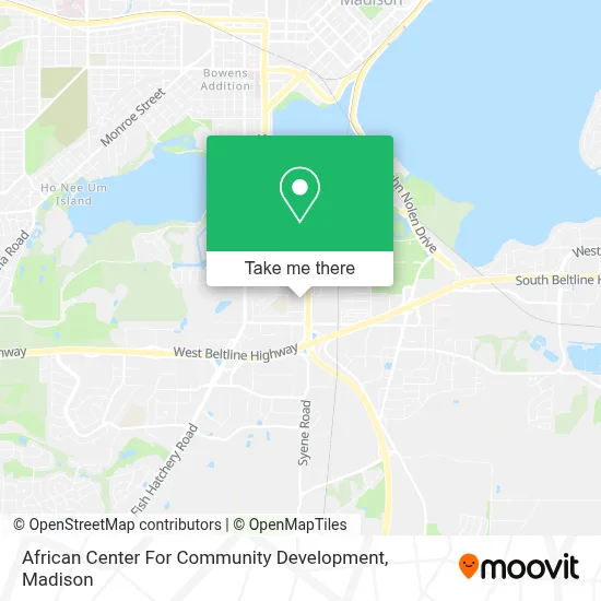 African Center For Community Development map
