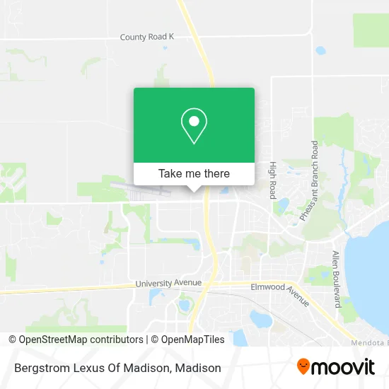 Bergstrom Lexus Of Madison map