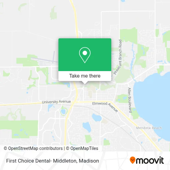 First Choice Dental- Middleton map