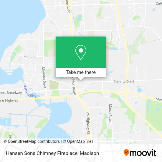 Mapa de Hansen Sons Chimney Fireplace