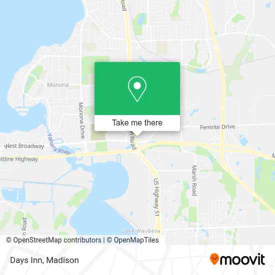 Days Inn map