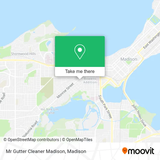 Mr Gutter Cleaner Madison map