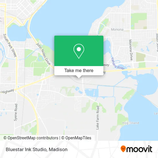 Bluestar Ink Studio map