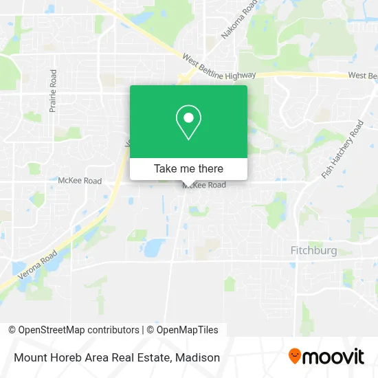 Mount Horeb Area Real Estate map