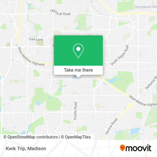 Kwik Trip map