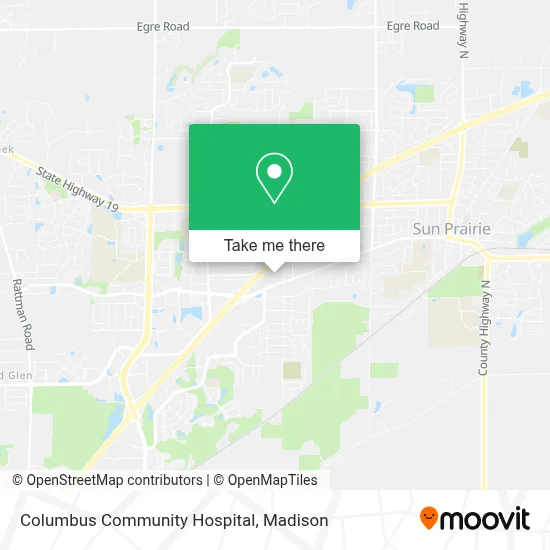Columbus Community Hospital map