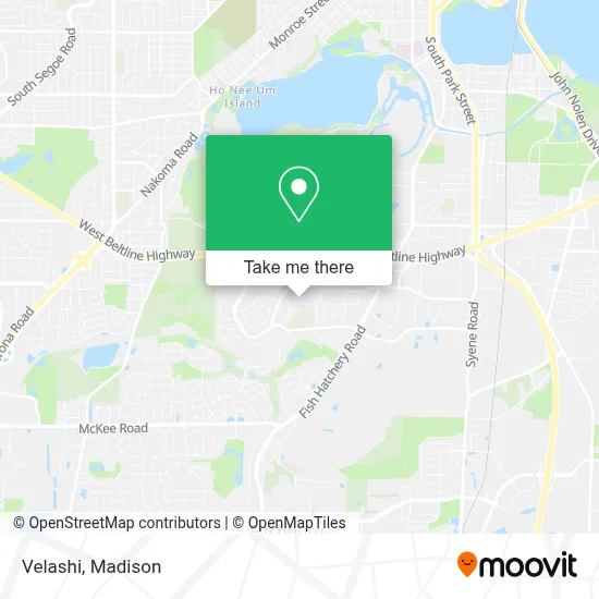 Velashi map