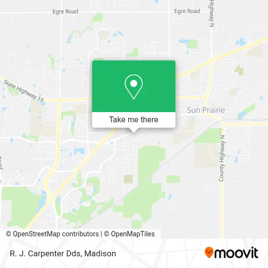 R. J. Carpenter Dds map