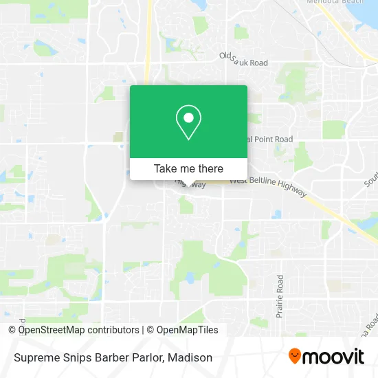 Supreme Snips Barber Parlor map