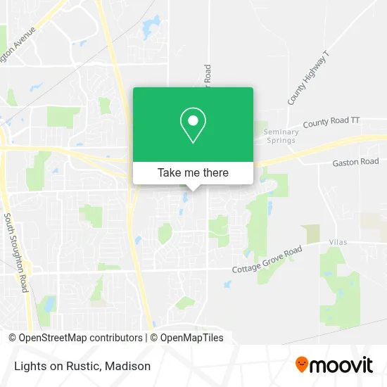 Lights on Rustic map