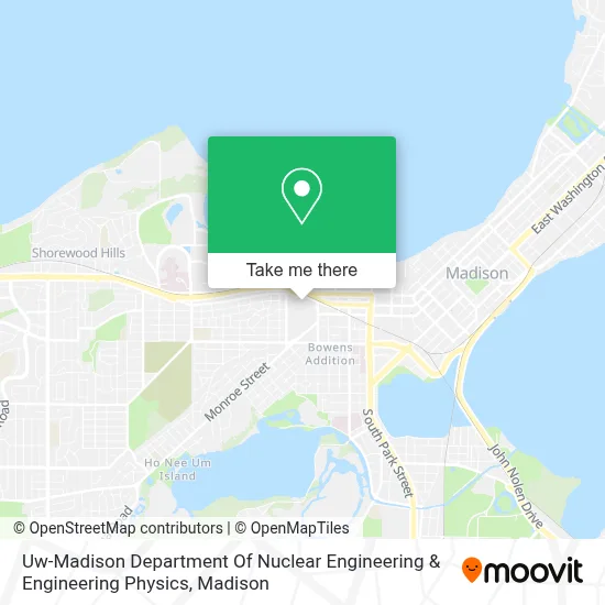Uw-Madison Department Of Nuclear Engineering & Engineering Physics map