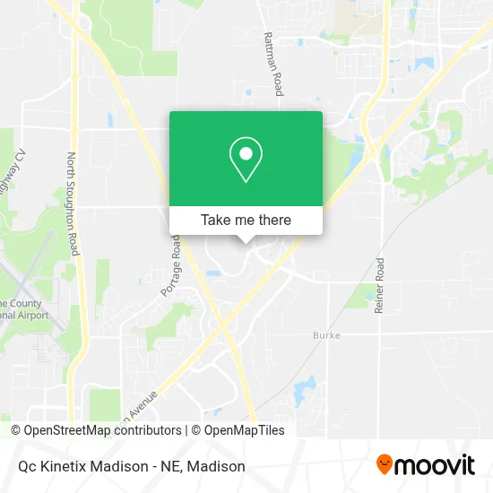 Qc Kinetix Madison - NE map