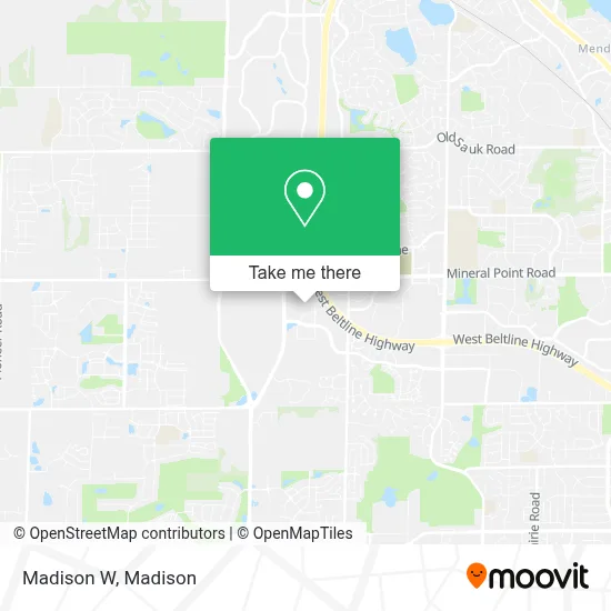 Madison W map