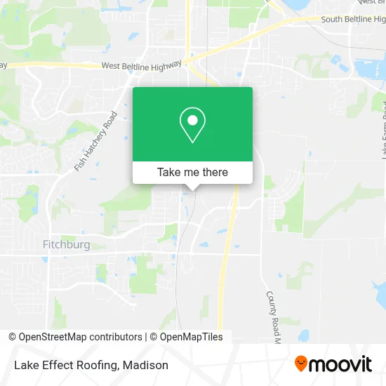 Lake Effect Roofing map