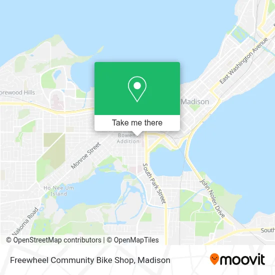 Freewheel Community Bike Shop map