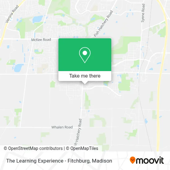 The Learning Experience - Fitchburg map