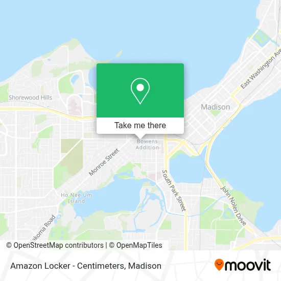 Amazon Locker - Centimeters map