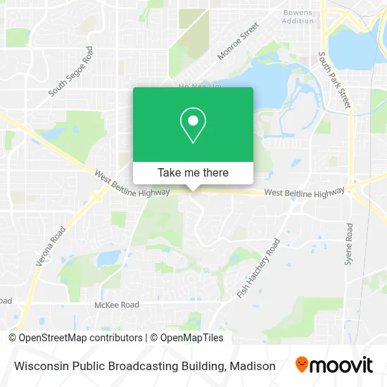 Wisconsin Public Broadcasting Building map