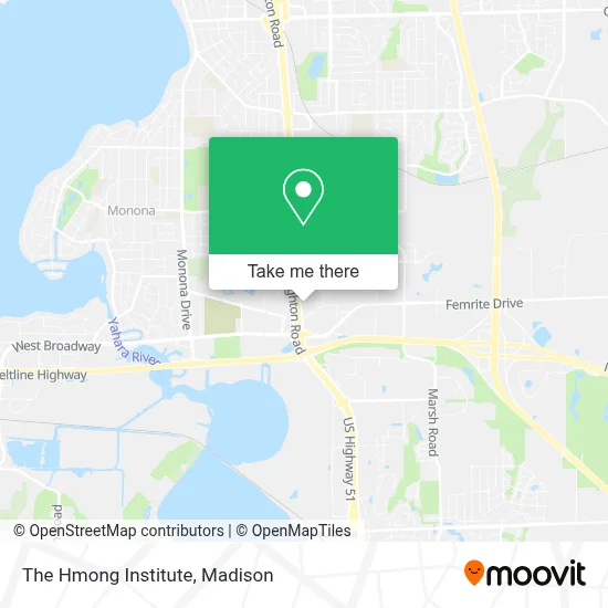 The Hmong Institute map