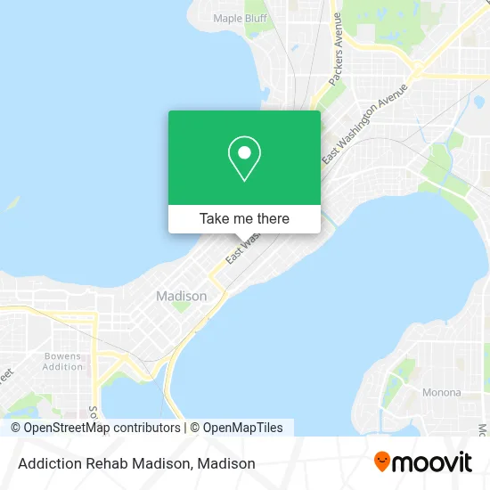 Addiction Rehab Madison map