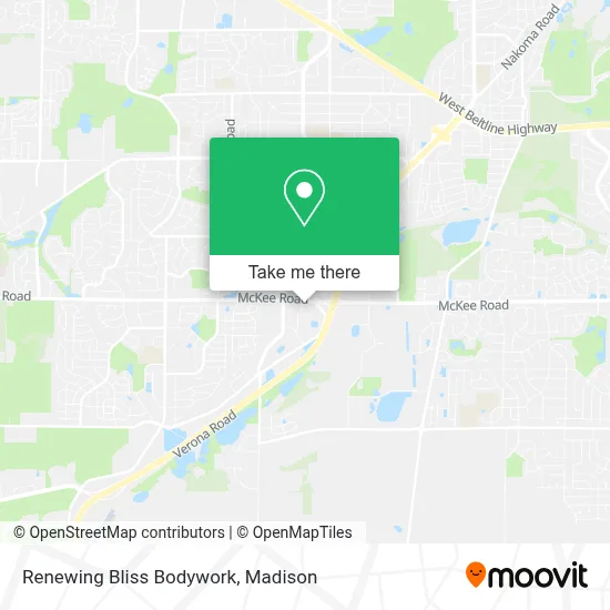 Renewing Bliss Bodywork map