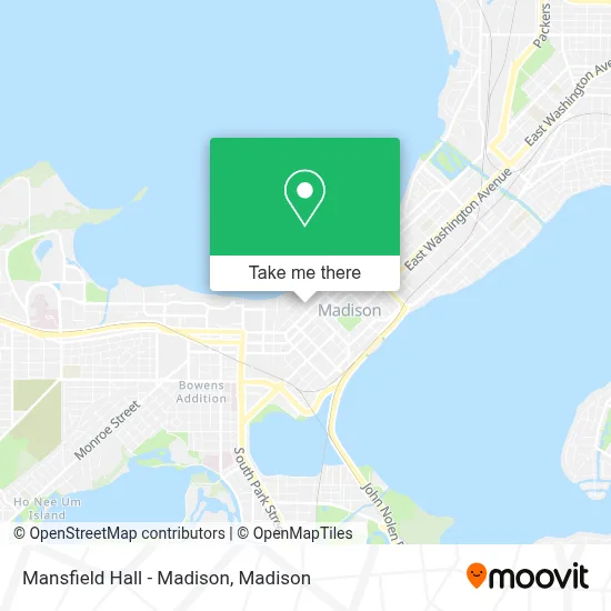 Mansfield Hall - Madison map