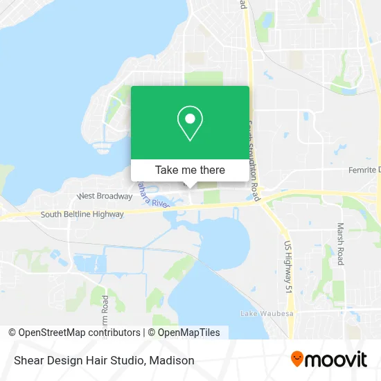 Shear Design Hair Studio map
