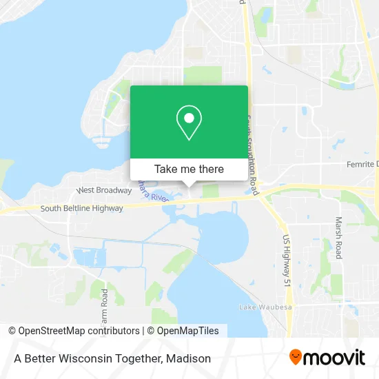 A Better Wisconsin Together map