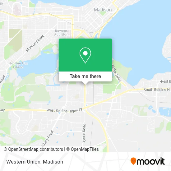 Western Union map